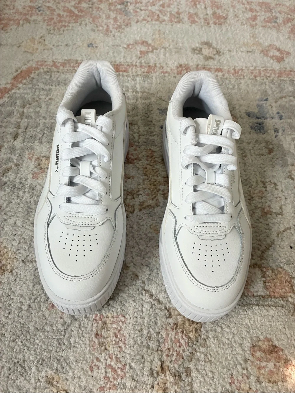 Y2K Style Puma Karmen White Chunky Platform Sneakers - US 7